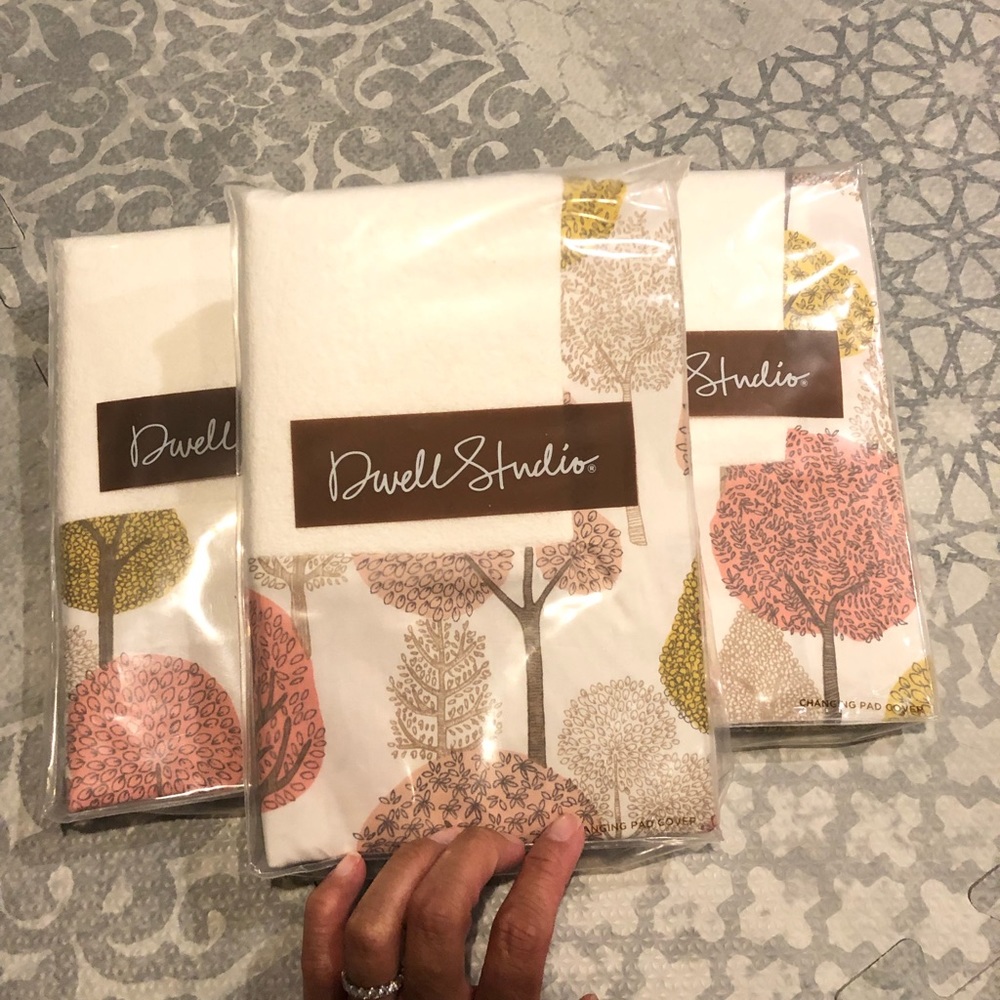 [Dwell Studio] Treetops Print Changing Pad Covers